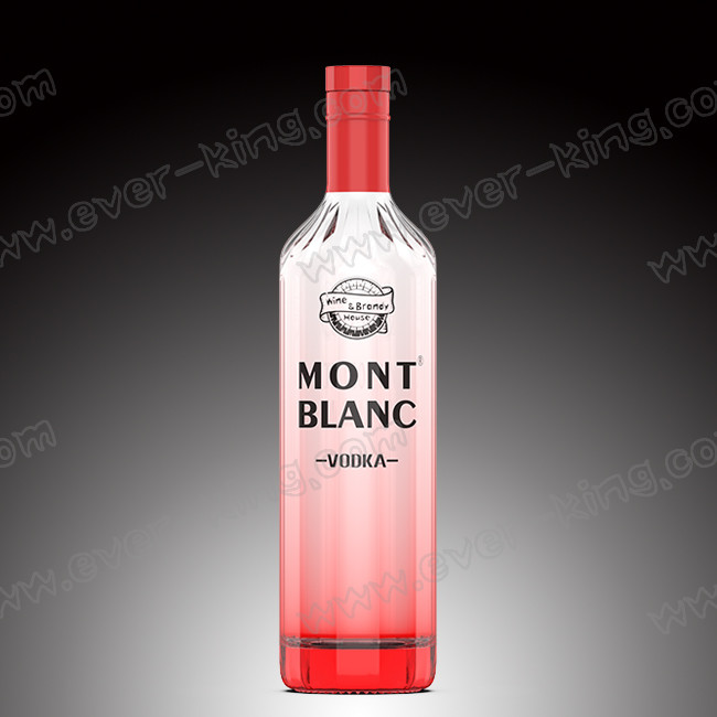 Glass Cork Blue Liquor Vodka Glass Bottle 700ml