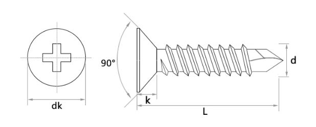 ISO9001 2008 Certified Hex Head Wood Self Tek Roofing Tapping Screw With EPDM Washer