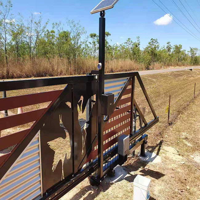 500kg Solar Powered Sliding Gate Kit 150W 110V 220V Auto Close