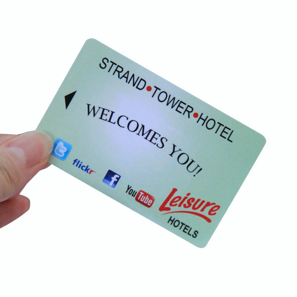 13.56MHz Printed 85.5*54mm Magnetic Strip Cards For Hotel Door Key