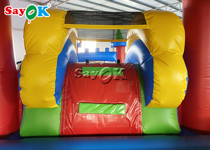 Digital Printing PVC Waterproof Inflatable Bouncy Castle With Slide