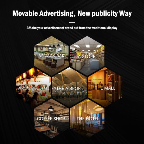 Newest 3d Hologram Fan Backpack Led Fan 32cm 42cm 50cm 65cm for Advertisement Hologram Projector Display Equipment for Event