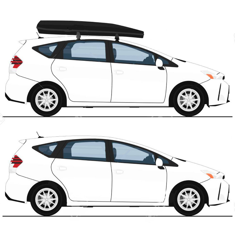 550L Car Roof Rack Storage Box Waterproof Luggage Carry Car Cargo Carrier