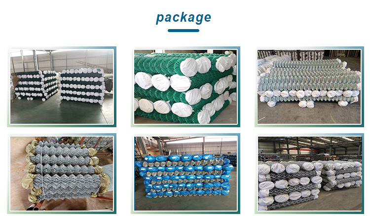 High Grade New Design Custom Used Chain Link Wire Mesh Hot Dipped Galvanized Chain Link Fence