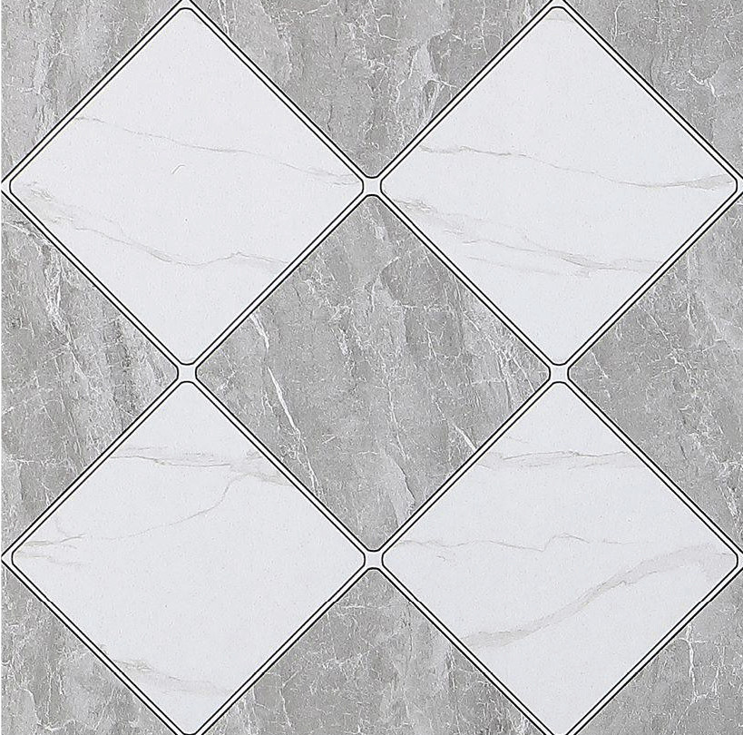Glazed Matt 400x400mm Indoor Cermic Rustic Tiles Floor Gray Wall Tile Non Slip