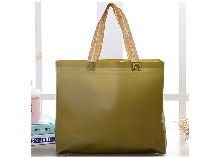 Environmentally friendly coated foldable non-woven handbags non-woven bags with customer logo
