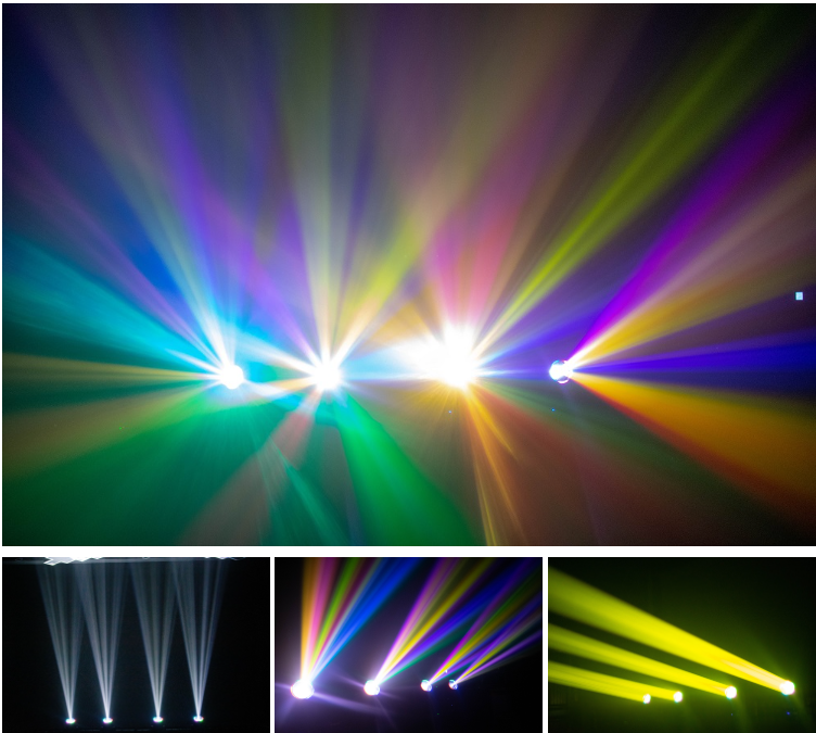 RGBW Rgb Pl Moving Head Light IP33 Ra80 For DJ Disco Night Club Event Stage