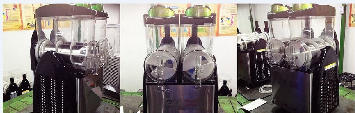 R404A Slush Machine Frozen Drink Dispenser Stainless Steel 590×320×780 MM
