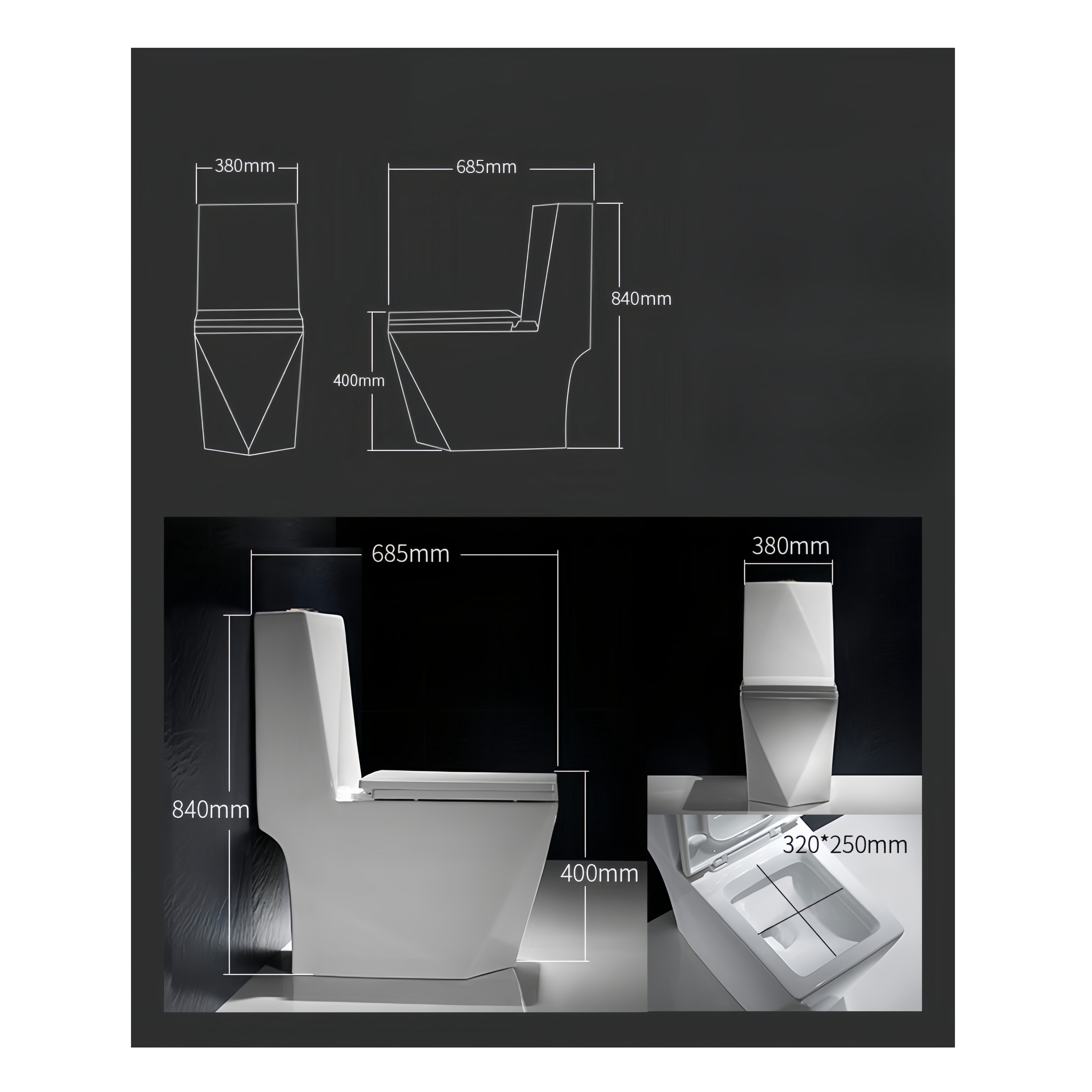 Ceramic Toilet Seat Sets and Sink Bathroom with Traditional Design Style Water Closet