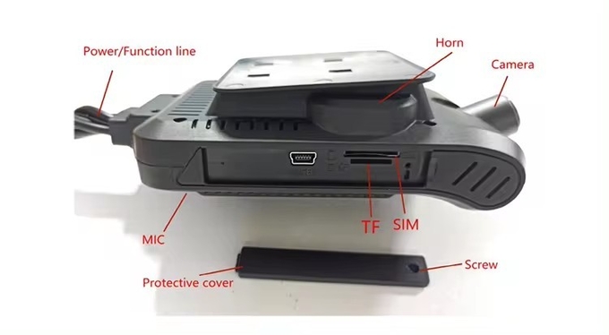 4CH CCTV AI GPS Dash Cam Mobile DVR Camera System for Bus Taxi 512G TF Card ADAS DSM 4G GPS