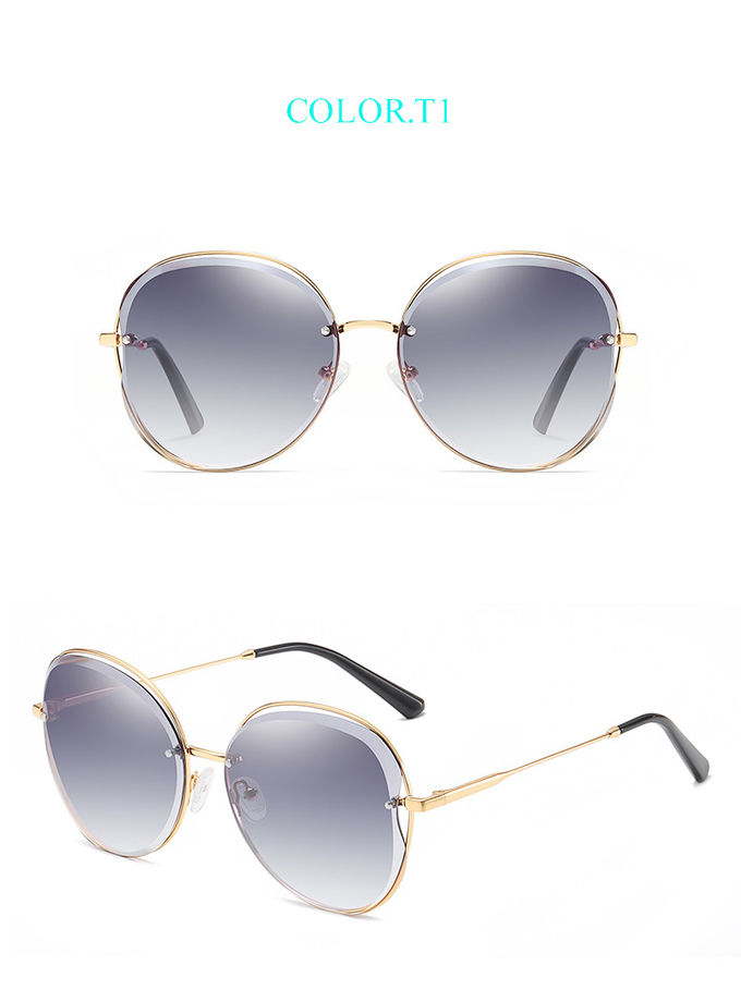 Luxury 146MM Cat Eye Square Sunglasses Authentic Italy BSCI Ladies Designer Sunglasses