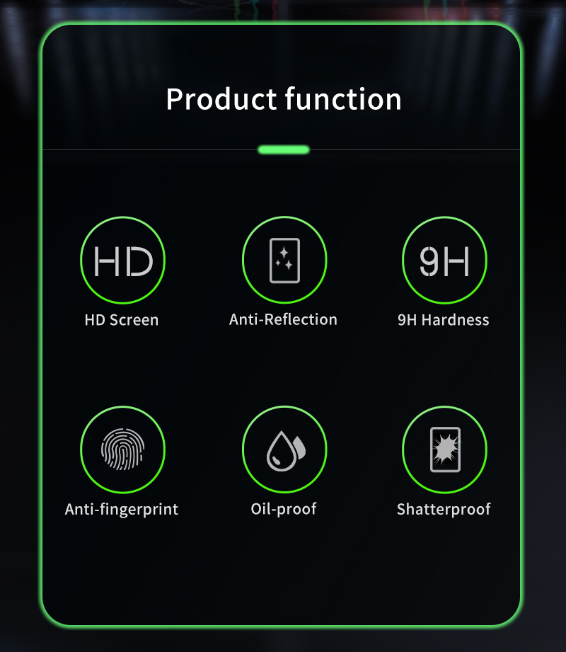3d Curved Mobile Phone Luminous Tempered Glass For Iphone Infinix