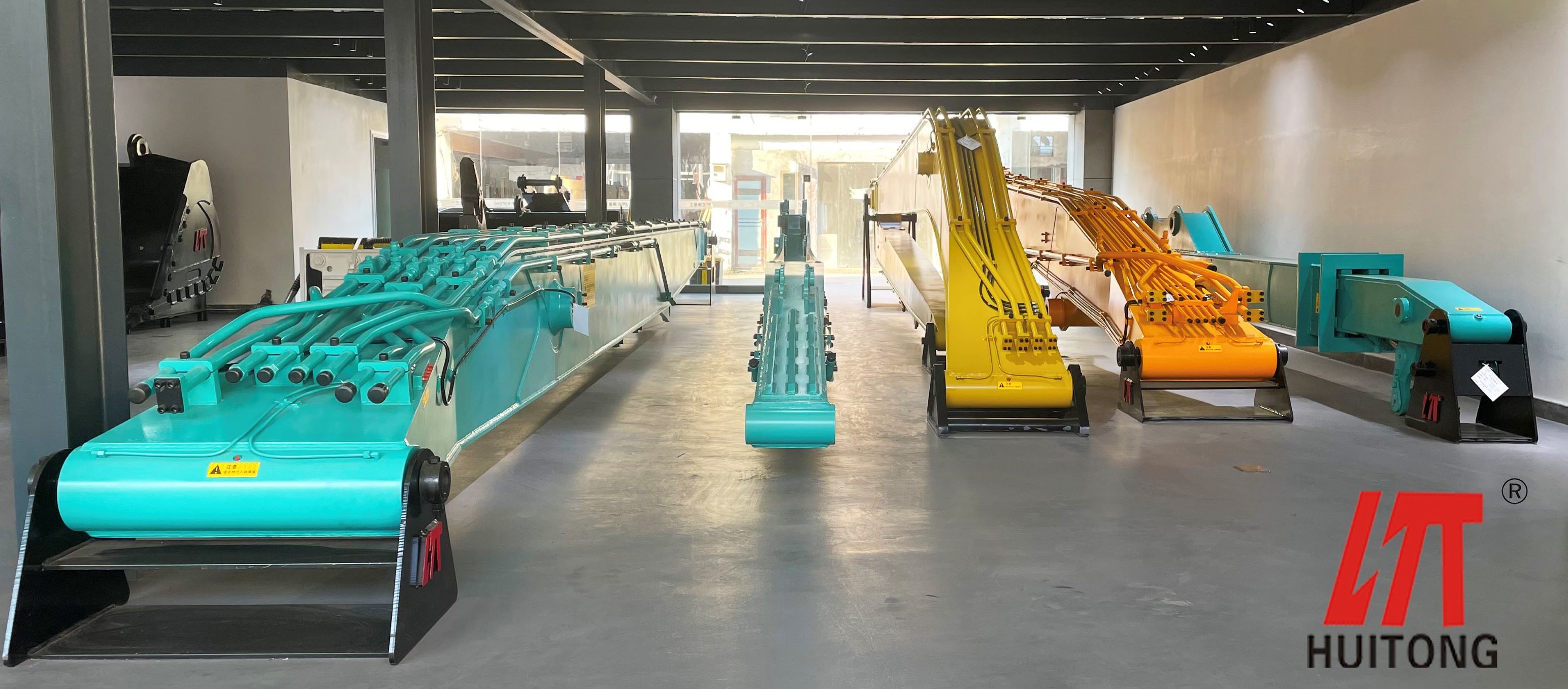 Yellow Excavator Long Reach Boom PC365 8220mm Extension