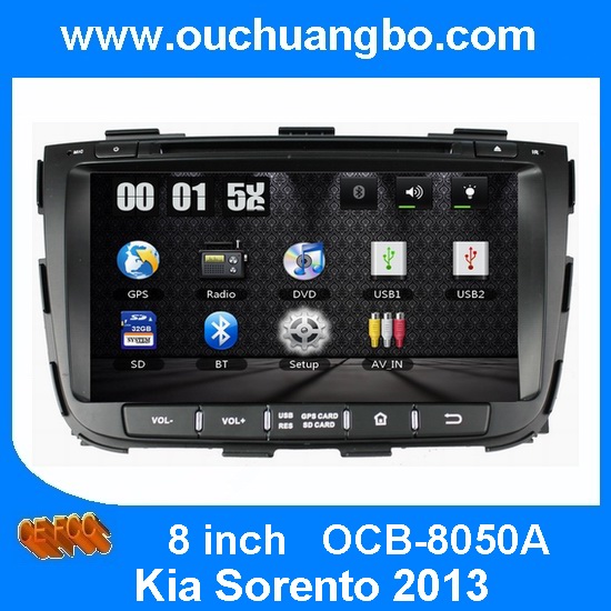 Ouchuangbo 8"Touch Screen Auto DVD Player for Kia Sorento 2013 GPS Satnav iPod USB OCB-8050A