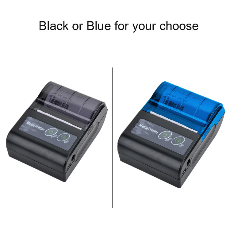 58mm Portable Mini Thermal Printer Wireless POS Receipt Printer 90mm/s