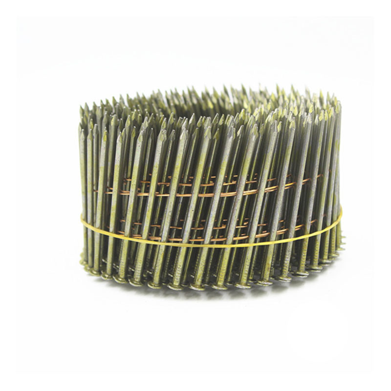 16 Degree Galvanized Wire Welded Coil Plain Nails Pcn-60