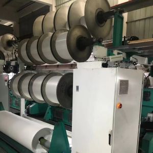 Air mesh and spacer fabric double needle bed raschel machine