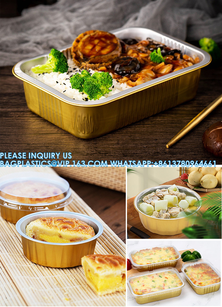 2200ml/4.85LB, Sturdy Aluminum Foil Pans With Lids For Cooking, Baking, Reheating, Freezer, Oven, Recyclable
