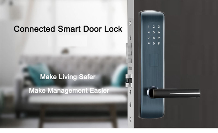 FCC Apartment Smart Door Lock Zinc Alloy Smart Digital Door Locks