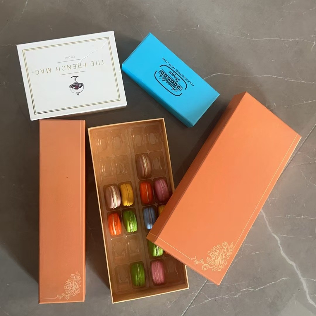6 Pallets Plastic Packaging Macaron Tray Packaging Support Custom Food Safe