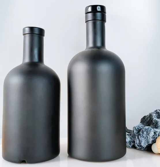 Clear Glass Gin Vodka Bottle with Cork 50ml 100ml 200ml 375ml 500ml 750ml 1000ml Custom