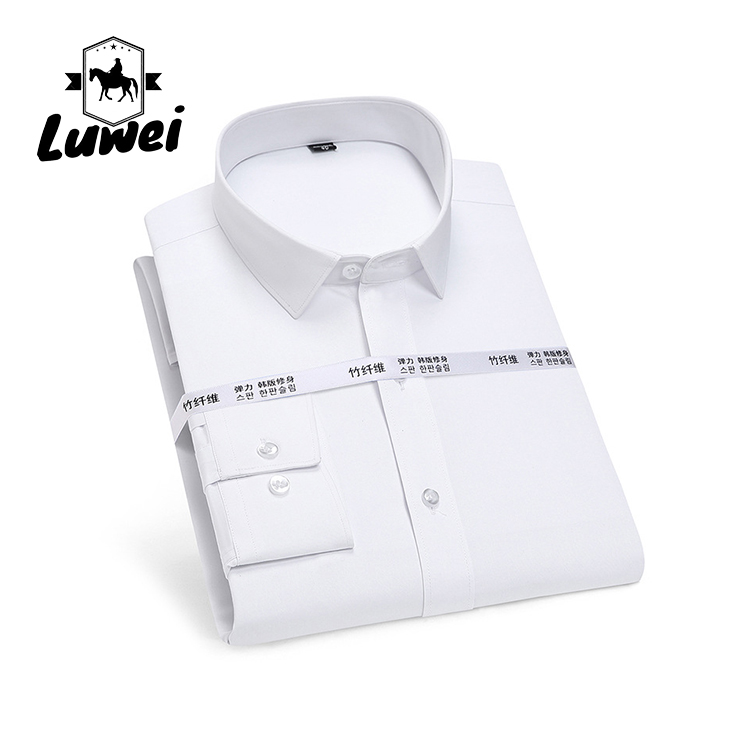 Men Long Sleeve Business Shirts Single Button Casual Plaid Striped Shirt