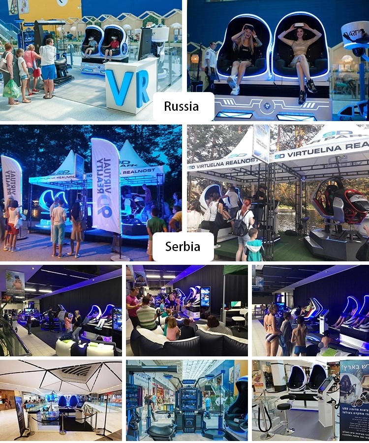 360 Degree Virtual Range Simulator , Egg Chair Child Virtual Reality Game Machine