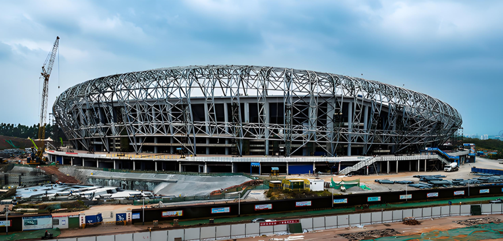 steel structure space grid for Railway Station or Sports Stadium