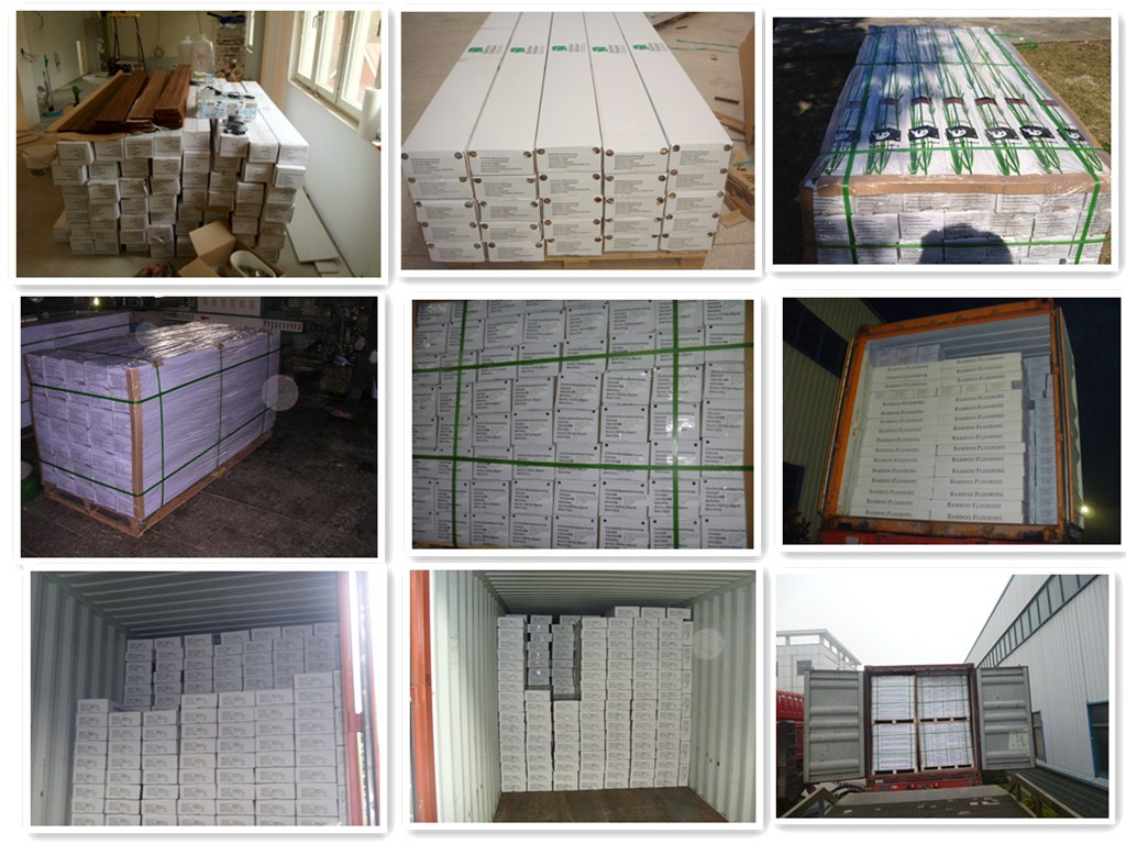 Solid Bamboo Strand Woven Bambus Floor Modern Design Glue/Nail/Staple Installation Type