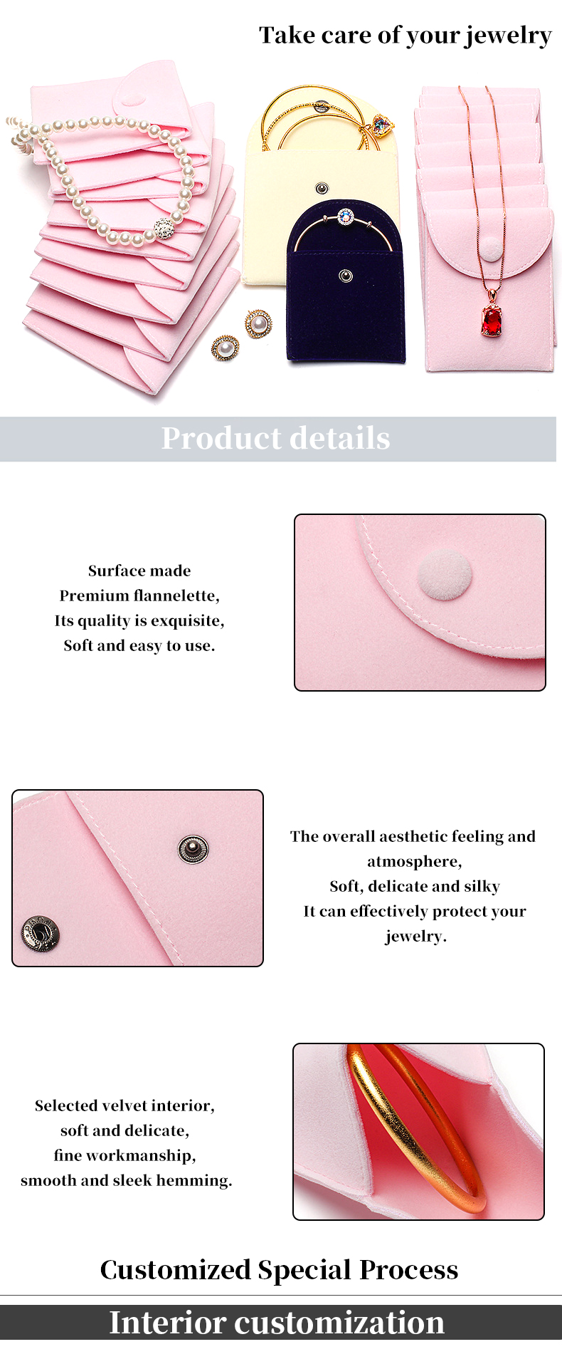 Supple Mini Velvet Jewelry Storage Bag Pouch For Ear Studs Rings Bracelet