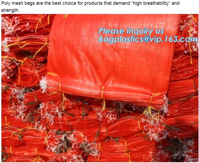 PE Knitted mesh bag and Raschel mesh bag,Factory Price Supply Plastic Pe Raschel Monifilament Date Mesh Net Bags, bageas
