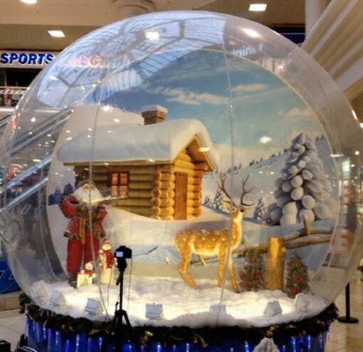 Snow Globe / Crystal Ball Inflatable Bubble Tent For Christmas Activities Inflatable Party Tent