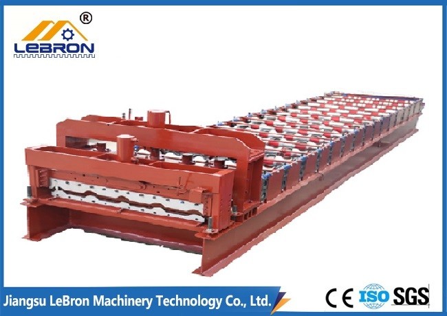 45# high grade color steel by CNC control system glazed tile roll forming machine