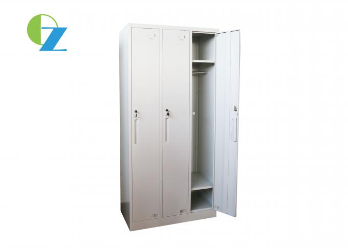 School Gym H1030mm 3 Door Steel Office Lockers With Modern Popular Design