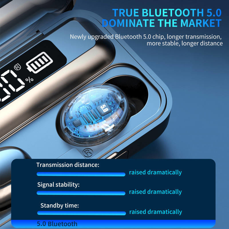 In Ear Noise Cancelling True Wireless Earbuds HiFi Stereo Sound For Workout Running