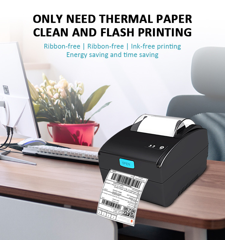 USB LAN BT Barcode Label Printer 3 Inch Thermal Label Printer OEM ODM