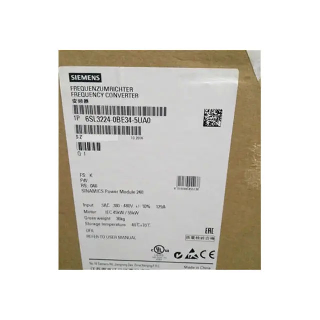 6SL3224-0BE34-5UA0 Siemens Modular PLC Automation Control Model
