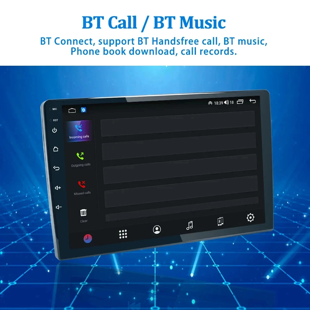 Universal 10 inch 2 32GB Carplay Android Auto CD Player for Customer Requirements