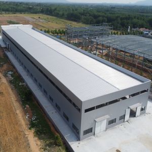 Buy cheap Long Span Prefabricated Steel Warehouse with H-Section Frames product