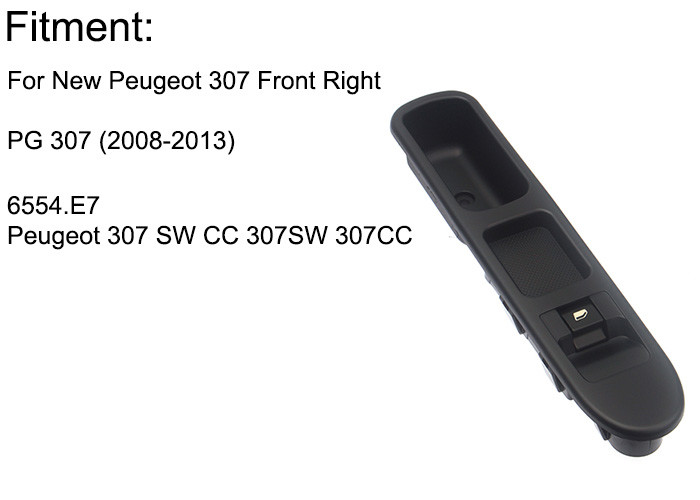 High Electric Power Window Lifter Switch Peugeot Front Driver Side 6554 E7