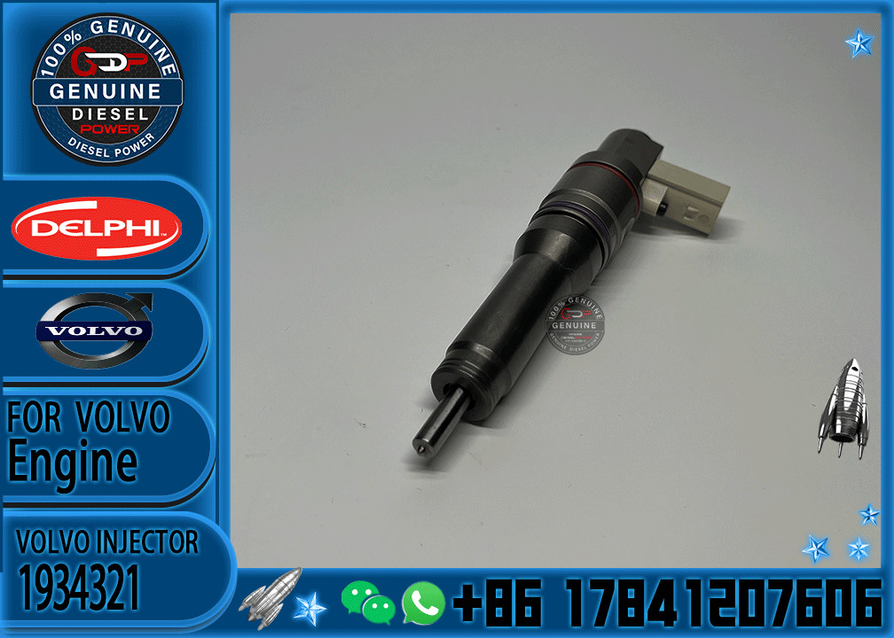 Diesel Fuel Injector Common Rail Parts Injector 1897675 BEBR3A01100 1934321 BEBU2C00300 for VOLVO