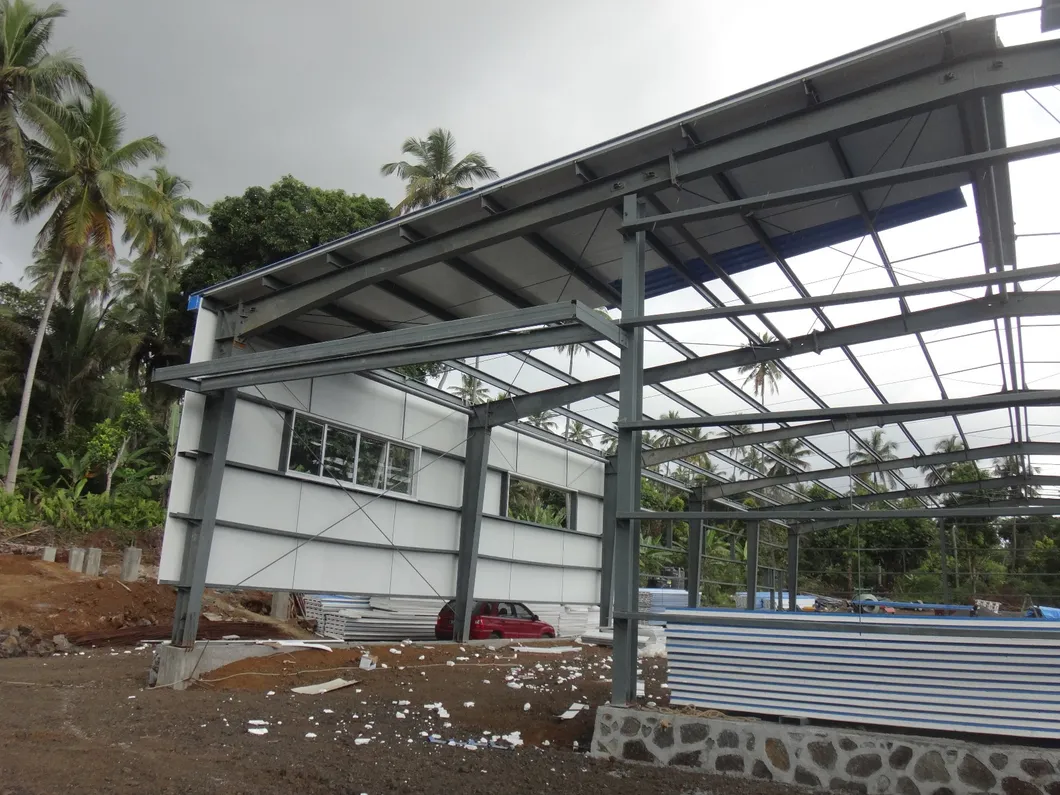 Prefabricated Galvanized Light Construction Factory Qingdao Kxd Steel Structure with Easy Installation