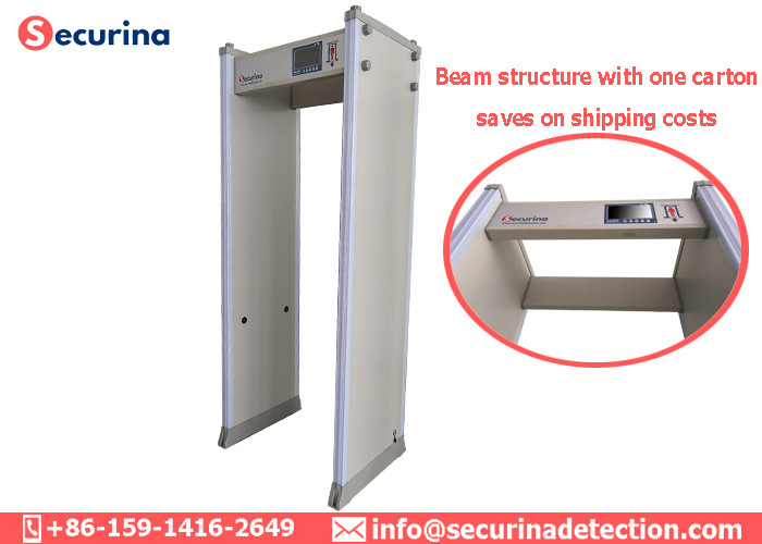Full Body Metal Detector Door Frame Security Gate IP65 Waterproof 7'' LCD Screen Display