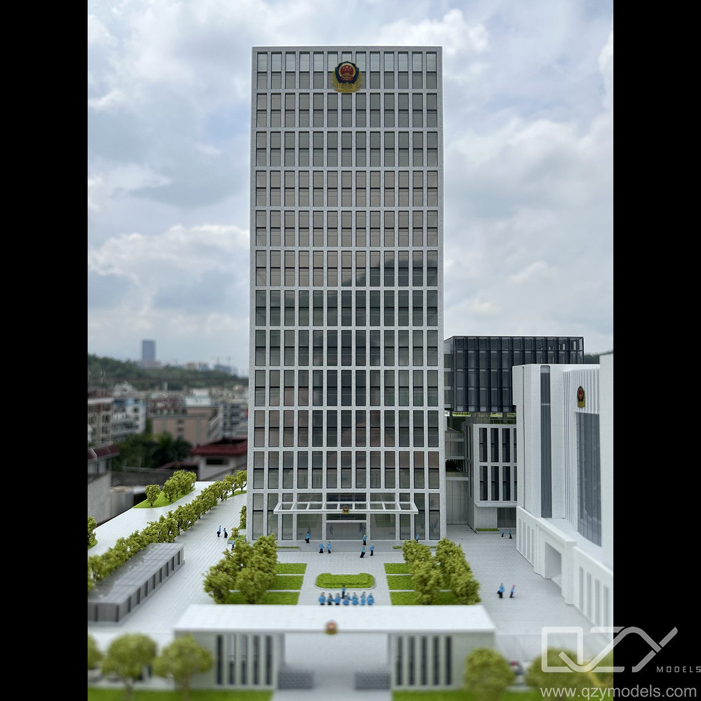 Shenzhen Public Security Bureau Baoan Branch 110 Command Center Office Building Model 1/300