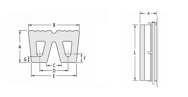 PIANC Standard Tug Boat Fenders W Type Fender Wear Resistant
