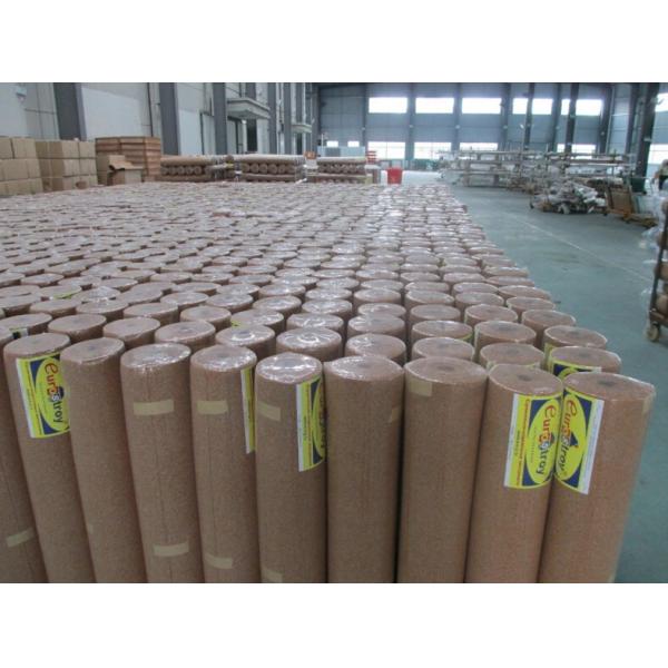 New Style Corkment Underlay with PE Film, 200-300kg/m3 Density, Good Damp & Sound Proof