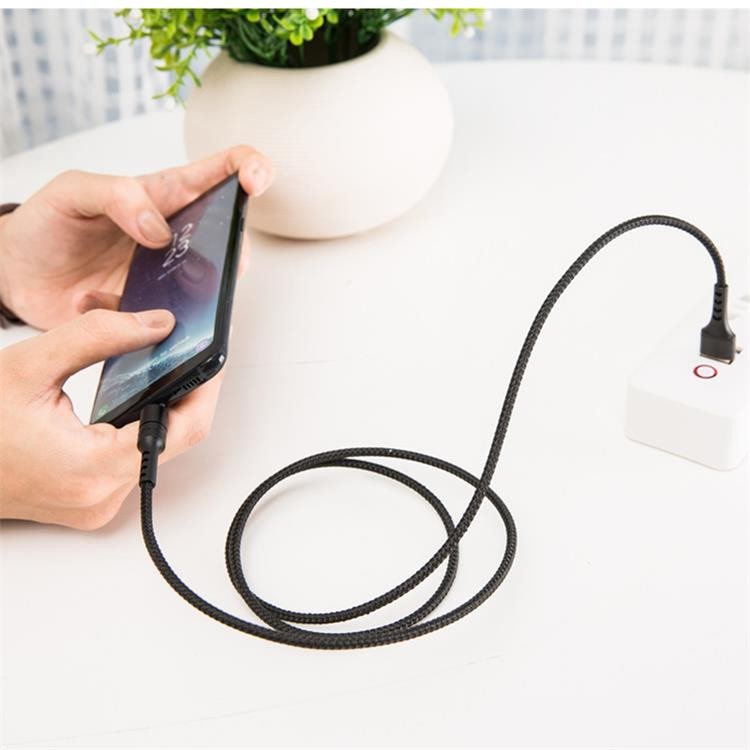 1M Type C Nylon Braided USB Cable Android Line 5V 3A For Samsung Huawei ROHS