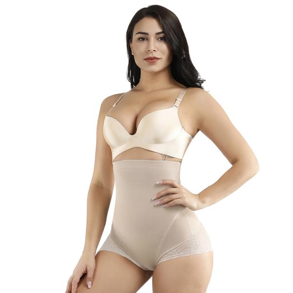 Plus Size TUMMY CONTROL LACE Women Butt Lifter Shapewear with Nonwoven Weaving Method