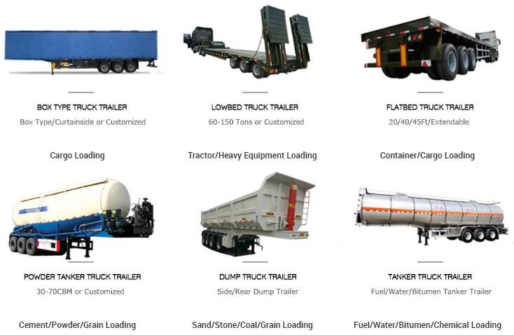 Triple Axle 50 Ton Bulk Cement Trailer , Bulk Cement Semi Trailer