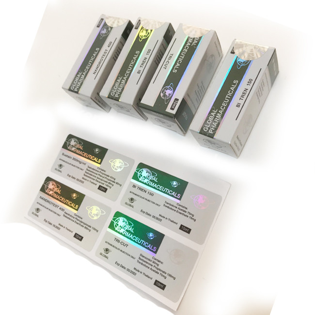 Glossy Foldable 300gsm Vial Packaging Box With Hot Stamping